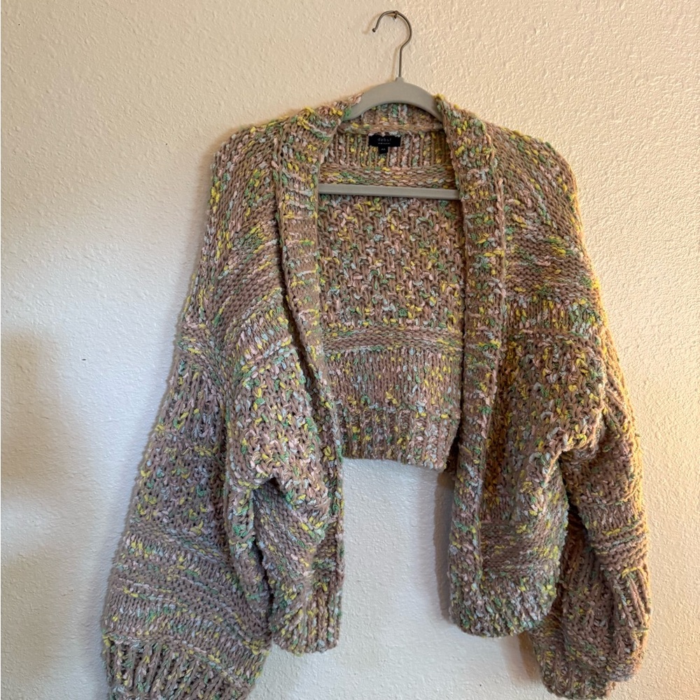 Debut Multicolor Knit Women's Cardigan